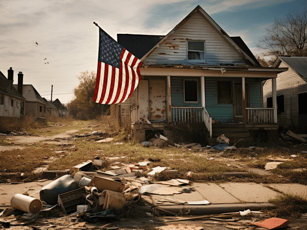 A visually striking image portrays the concerning decline of the American Dream, revealed through a recent poll. Delve into the multifaceted factors contributing to its diminishing accessibility in this thought-provoking article. Discover insightful statistics, real-life examples, and expert opinions that shed light on this socio-economic phenomenon.